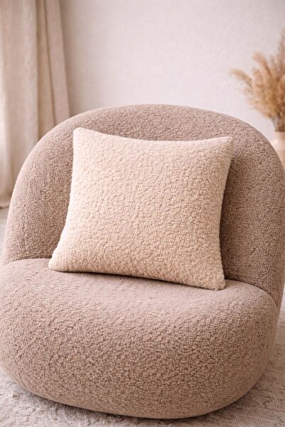 Cherry Bloom Cotton Husă de pernă pătrată din pluș Teddy 40 x 40