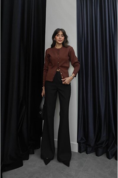 Havoş Pantaloni Black Scott evazat