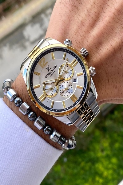 Daniel Klein Exclusive Steel Strap Men's Wristwatch, All Functions Active, 2 ...