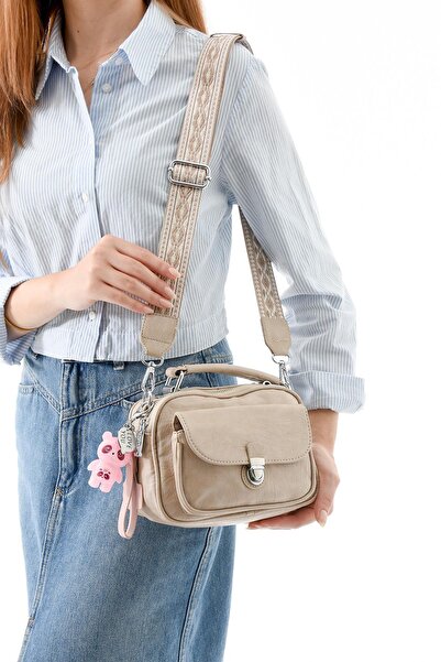 NightLove Two-Function Metal Press Faux Leather Shoulder Bag