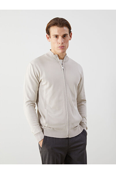 LC Waikiki Peak New Season Standard Fit Stand Collar Men's Knitwear Cardigan