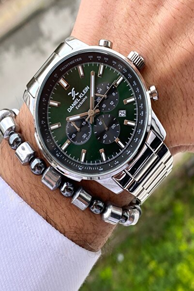 Daniel Klein ساعة يد رجالية حصرية بسوار فولاذي، جميع الوظائف تعمل، ضمان لمدة ...