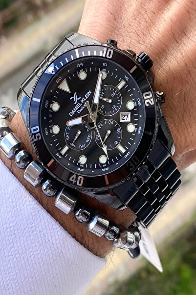 Daniel Klein Exclusive Steel Strap Men's Wristwatch, All Functions Active, 2 ...