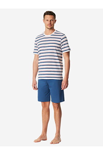 Schiesser Pyjama Casual Schlafanzug, Pyjama Set, Nachtwäsche