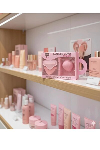 Naturallove 3 PARÇA MAKYAJ SÜNGER SETİ VE HEDİYELİ NATURALOVE
