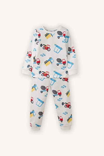 DeFacto Baby Boy Patterned Long Sleeve 2-Piece Pajama Set G7132A526Sp