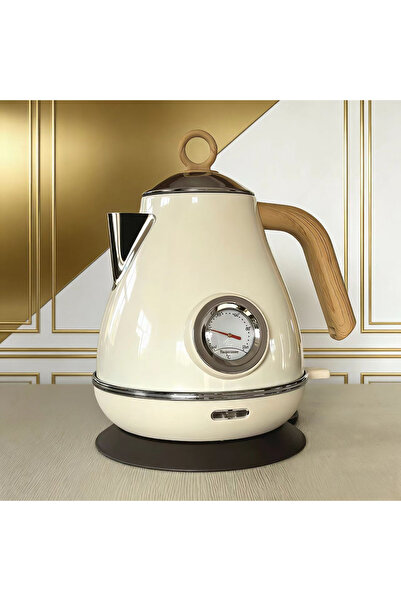 ARIETE Retro 1.7L kettle, hot water kettle, with temperature indicator