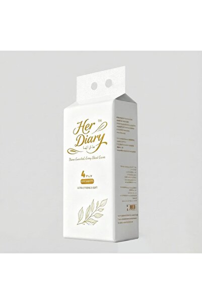 herdiary مناديل ورقية للوجه تُعلق على الحائط - 4 طبقات، 500 منديل، فائقة النع...