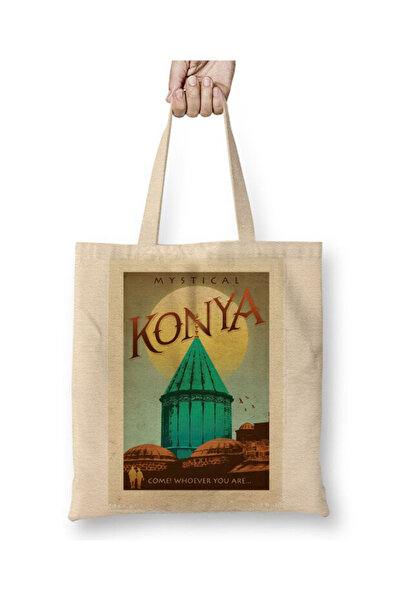 Toyaso Konya Mevlana Turbesi Tourist Attraction Travel Cloth Bag Long Handle ...