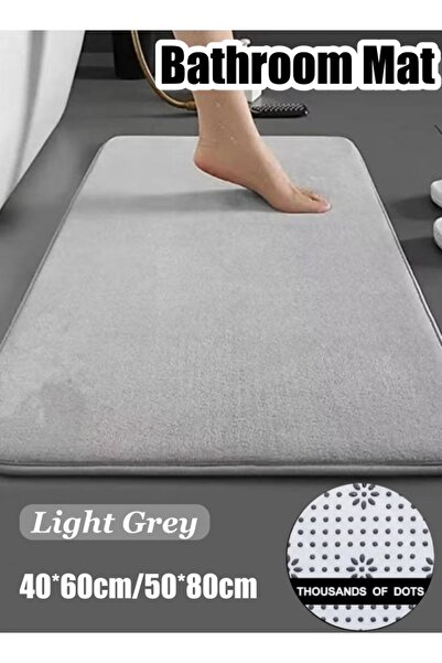 Generic Bath Mat 40*60cm/50*80cm Absorbent Bathroom Rug Mat Non Slip Plush Ba...