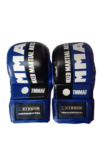 FeyzaDesign Mavi MMA Eldiven, Güç ve Stil, Spor ve Antrenman için Uygun