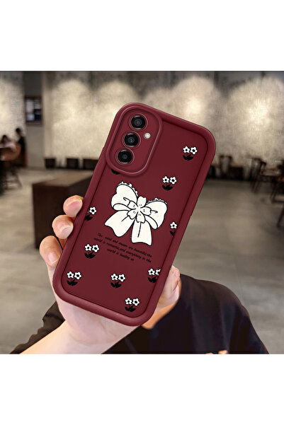 ARTISHELL Samsung Galaxy M13/M23 Uyumlu, kurdele düğmesi ve kelebek desenli s...