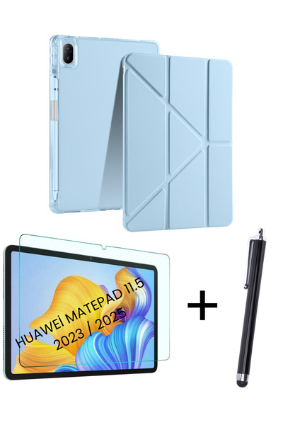 İncisoft Huawei Matepad 11.5 2025/2023 Uyumlu Kalem Bölmeli Tablet Kılıf + Ek...