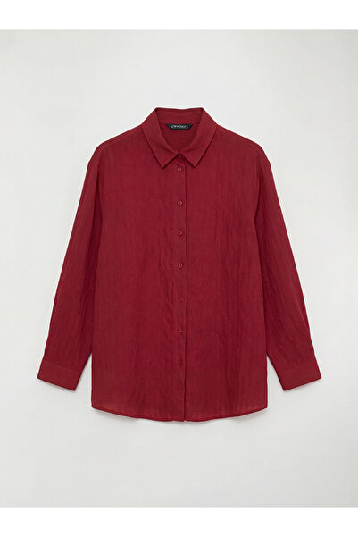 LC Waikiki Red Striped Women's Shirt Tunic