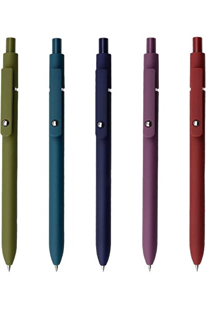 Arabest 5 أقلام حبر جاف سوداء قابلة للسحب، 0.5 مم، سريعة الجفاف، ذات رأس رفيع...