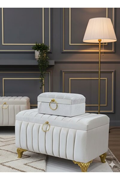 Duru Çeyiz Sandıkları Gold Kulplu İkili Çeyiz Sandığı