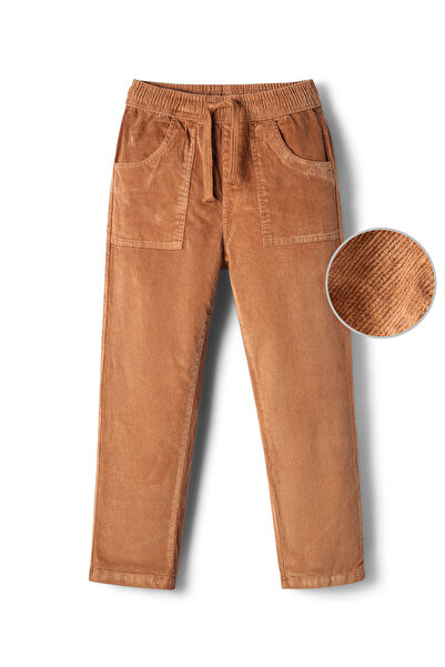 Pine kids Corduroy Solid Trouser - Dark Orange