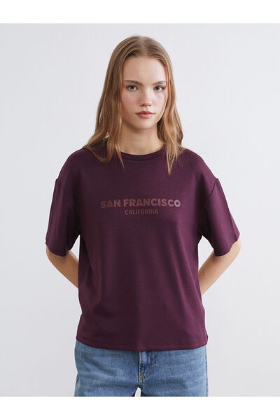 LC Waikiki Peak New Season San Francisco Printed Soft Touch Women's T-Shirt