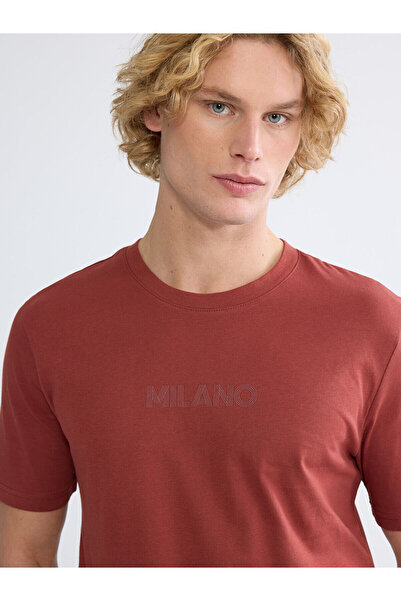 LC Waikiki Peak New Season Crew Neck Printed Combed Cotton Men's T-Shirt