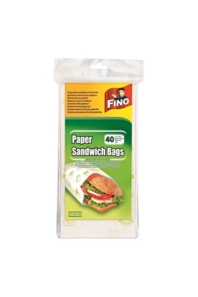 Fino Set of 4 x 40 Fino Sandwich Bags, Paper, 6 x 25 cm
