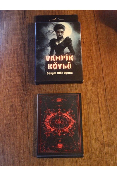 Paganca Vampire Villager Playing Card – 16 Cards with Pouch Gift |   Fun Social Role & Group Game