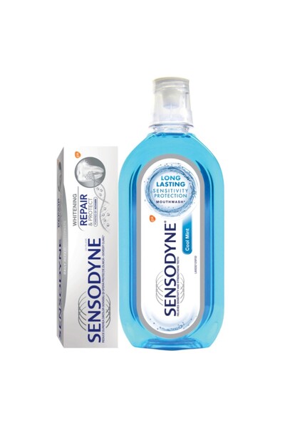 Sensodyne Set 2 x Pachet Pasta Dinti Repair and Protect Whitening 75 ml, Apa ...