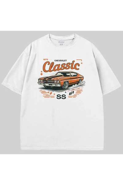 Crazy Chevrolet Ss 454 Oversized t Shirt