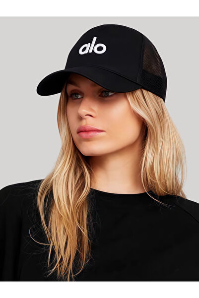 Alo netting hat hard-top baseball cap beanie breathable sports sun-protective...