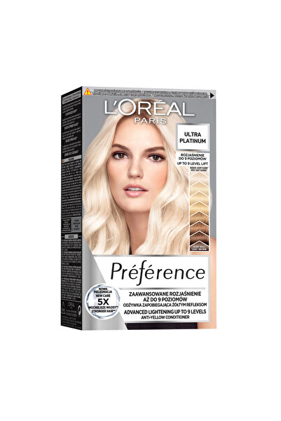 L'Oreal Paris Decolorant Preference Ultra Platinum Pana la 9 Tonuri, 154 ml