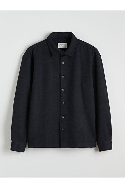 LC Waikiki Amazing deals on mg trenden navy blue regular fit striped men's shirt