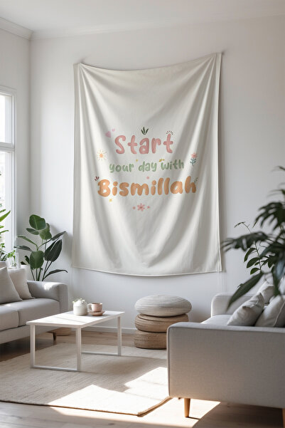 Charmbi Tapiserie islamică decorativă cu design modern și colorat, plină de l...