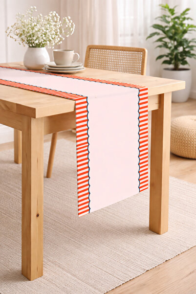 RİTMOHOME Bohem, Marin, Deniz, Çizgili, Desenli, Renkli, 40x140 Runner