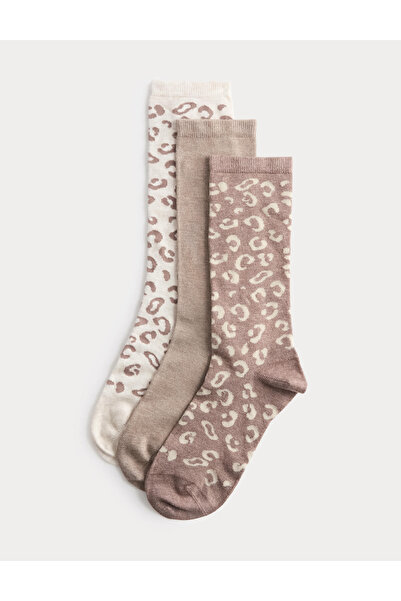 Marks & Spencer 3 Parça Desenli Çorap