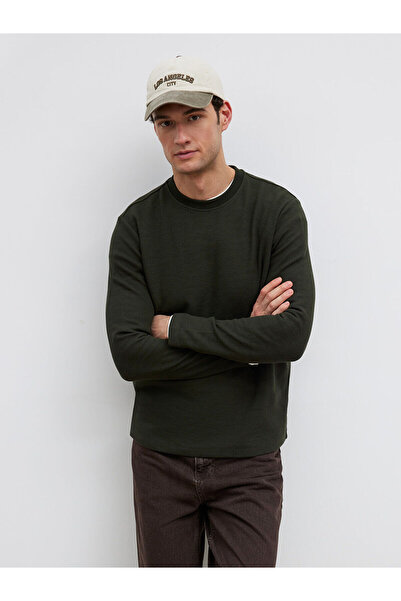 LC Waikiki Ανδρικό μπλουζάκι με μακρυμάνικο λαιμόκοψη Özmarka New Season