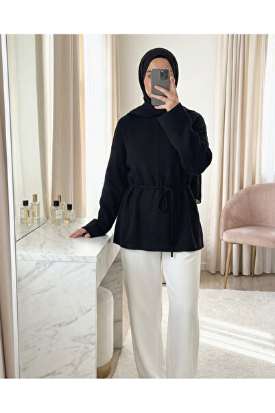 Modamorfo Women's Belted Minimal Knitted Tunic – 20725Tblz