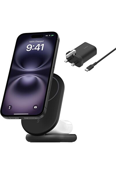 Belkin BoostCharge 2-in-1 Magnetic Foldable Qi2 Charger 15W