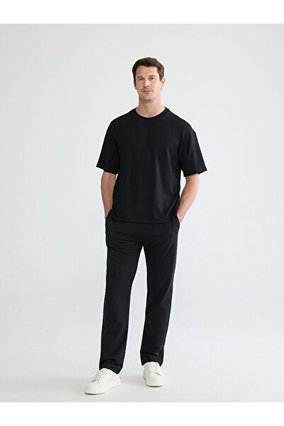 LC Waikiki Black Standard Size Men's Sweatpants