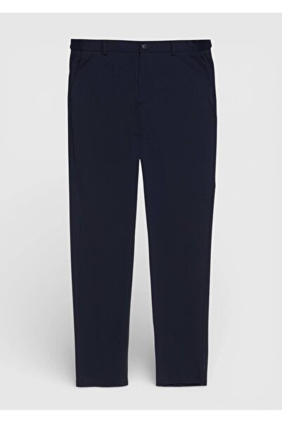 Ramsey Black Plain Knitted Jogging Fit Casual Trousers