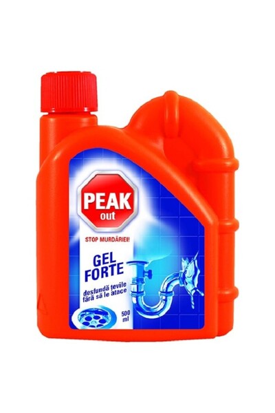 Peak WC Set 5 x Gel Forte pentru Desfundat Tevi Peak Out 500 ml