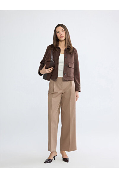 LC Waikiki Özmarka New Season Loose Fit Wide Leg Women's Pleated Trousers