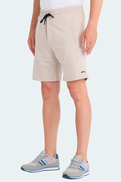 Slazenger Vicente Men's Stone Gray Shorts with Pockets