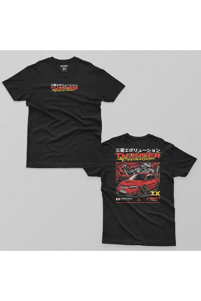 Crazy Mitsubishi Evolition Thunder Men's T-Shirt