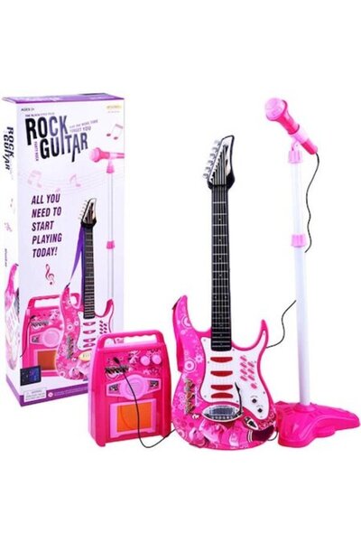 Jokomisiada Guitar Set with Amplifier and Microphone Toy