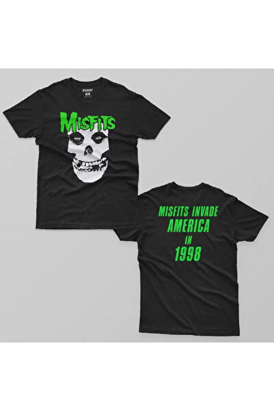 Crazy Tricou pentru bărbați Mistfits Invade America în 1998