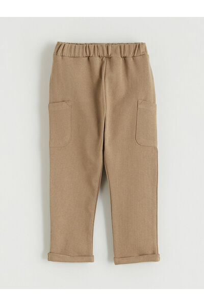 LC Waikiki Meral Collection Brown Basic Baby Boy Jogger Sweatpants with Elast...