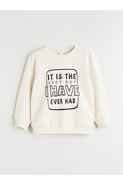 LC Waikiki Nevavm Printed Boy's Sweatshirt with Difference