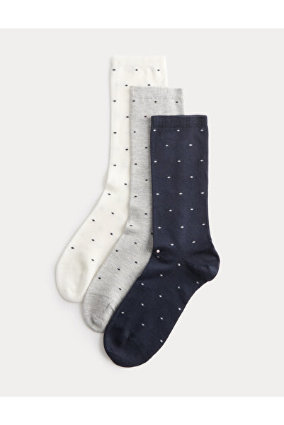 Marks & Spencer 3'lü Desenli Çorap
