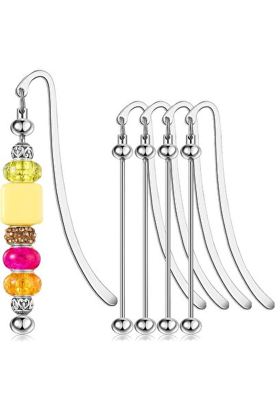 Arabest 4 Pcs Beadable Bookmarks, Bookmark Craft Jewelry ,for Book Lovers Stu...