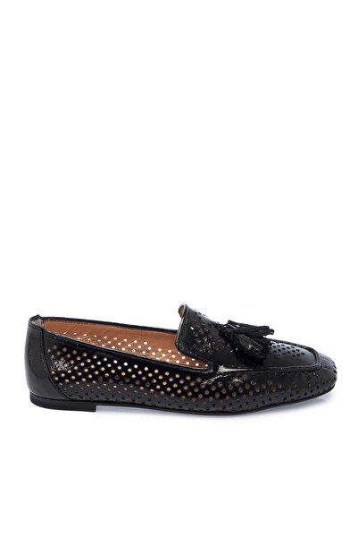 Tergan Siyah Hakiki Rugan Deri Kadın Loafer - K25I1AY67912-A07