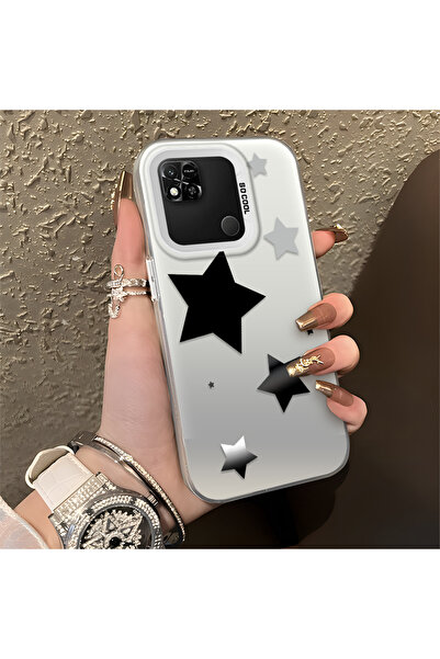 PATTERNOVA Redmi 9C Uyumlu Kırılmaz Silikon Sevimli Yıldız Desenli Baskılı Ka...